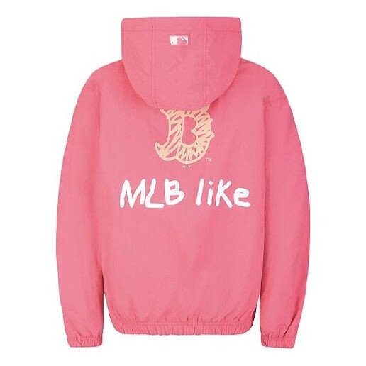 

Куртка MLB Unisex LIKE Series Windblocker Jacket Pink/Red, красный