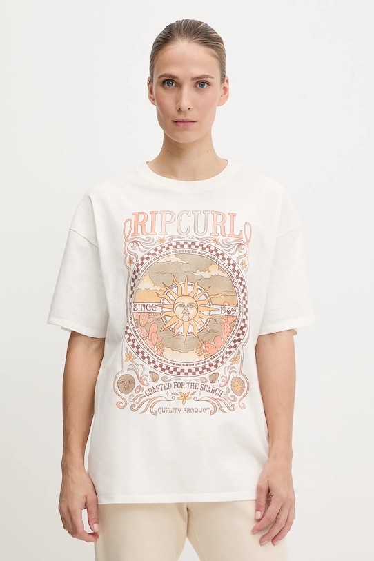 

Хлопковая футболка Luna Heritage Rip Curl, белый