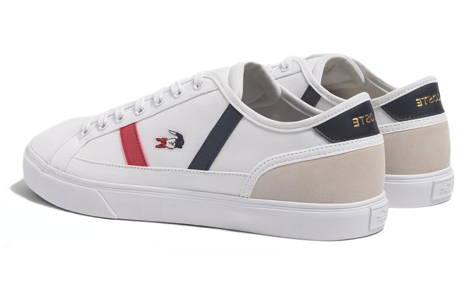 Мужская обувь для скейтбординга LACOSTE, White/Navy/Red — фото 3