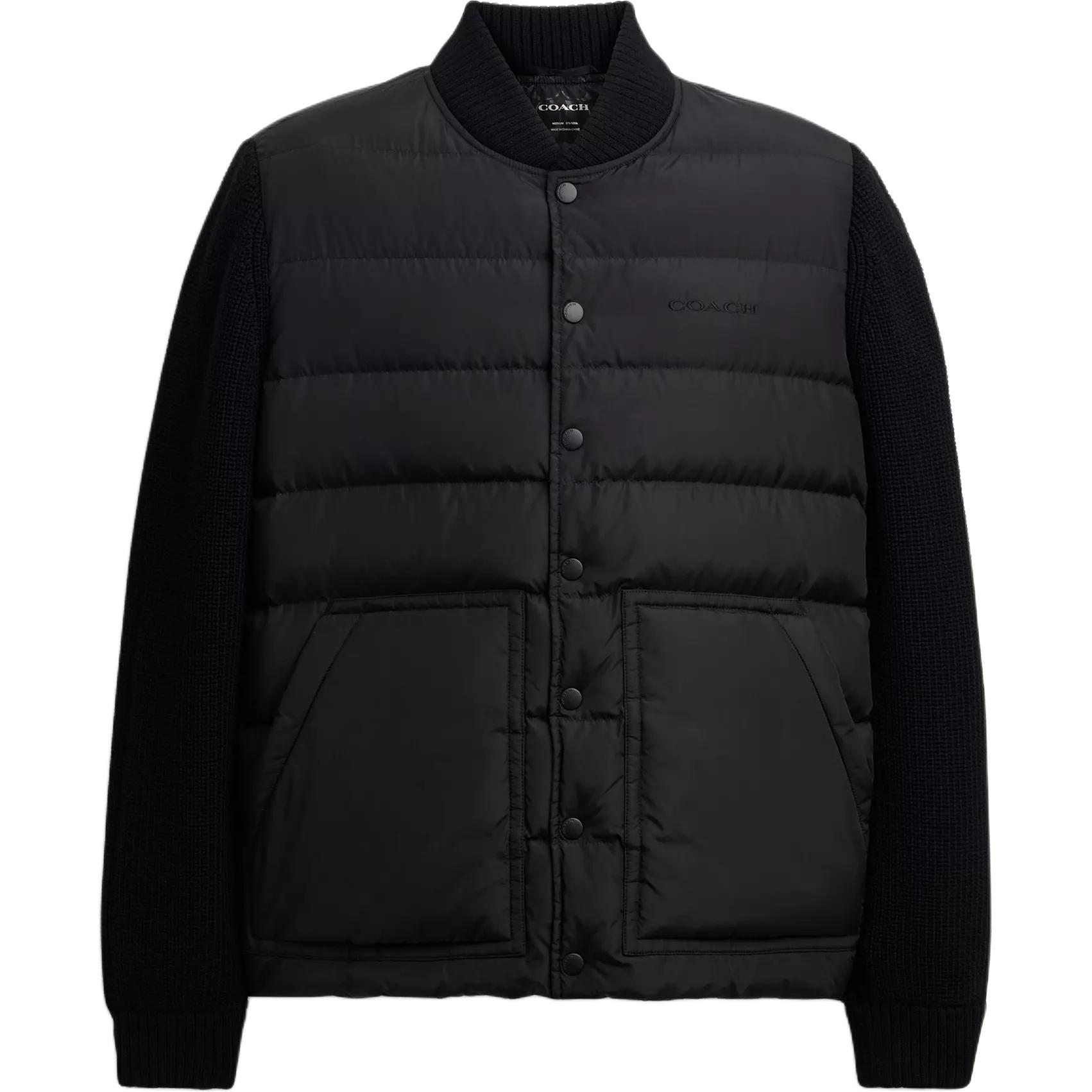 

Coach Мужская утепленная пуховая куртка черного цвета