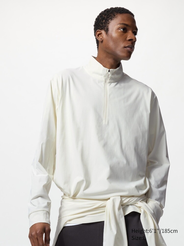 

Лонгслив dry-ex с защитой от ультрафиолета Uniqlo, цвет 01 белый
