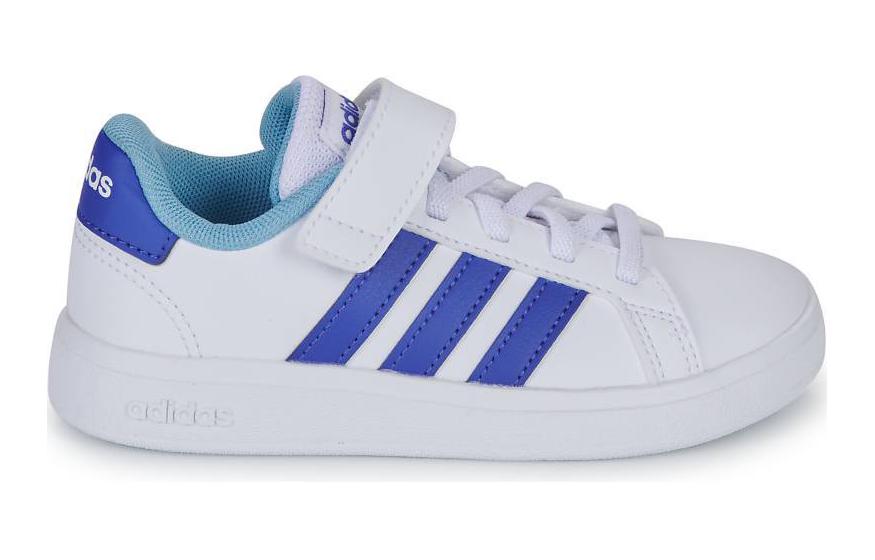 Adidas Grand Court Strap Детская 'Белый Прозрачно-голубой', Белый Голубой — фото 2