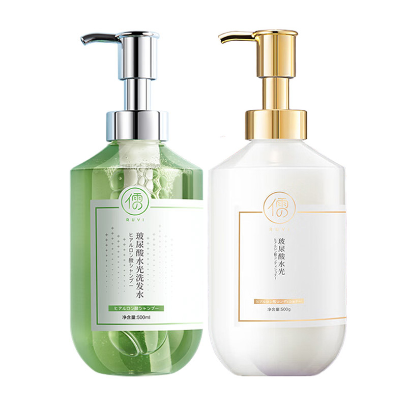 

Шампунь с гиалуроновой кислотой и гиалуроновой водой с формулой контроля жира для увлажняющего очищения 500 мл RUYI