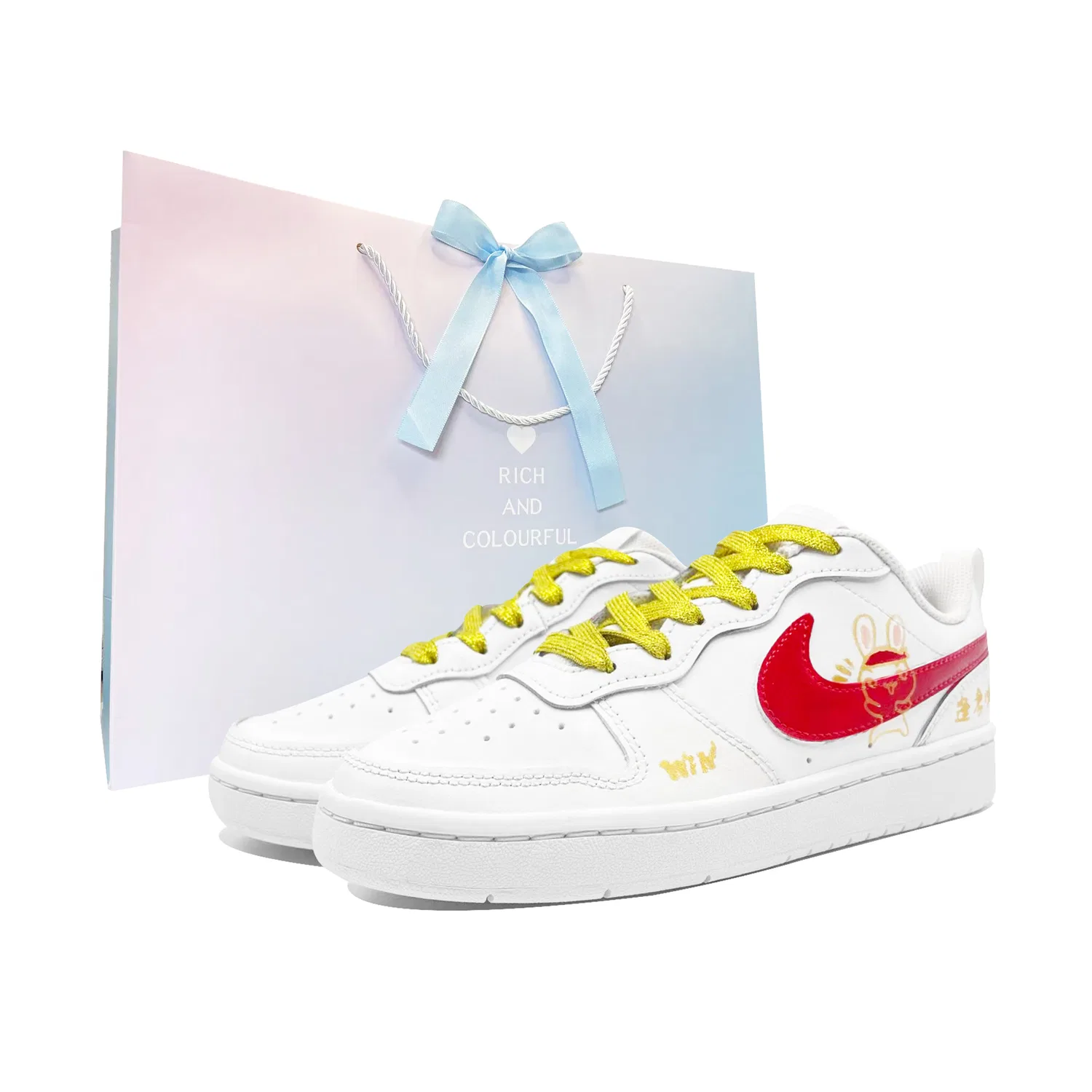 Детские кроссовки для скейтбординга Nike Court Borough Low Red Gold