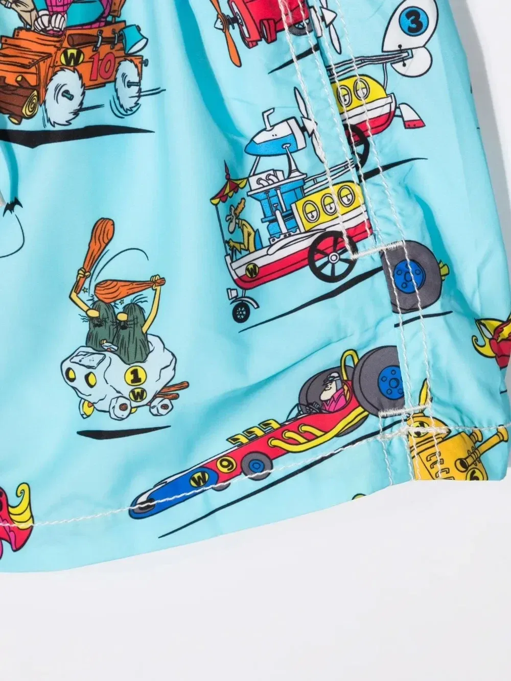 Плавки-шорты с принтом Wacky Races Mc2 Saint Barth Kids, синий — фото 3