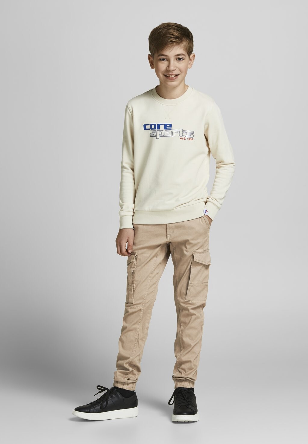 

Брюки карго JJIPAUL JJFLAKE Jack & Jones Junior, цвет crockery