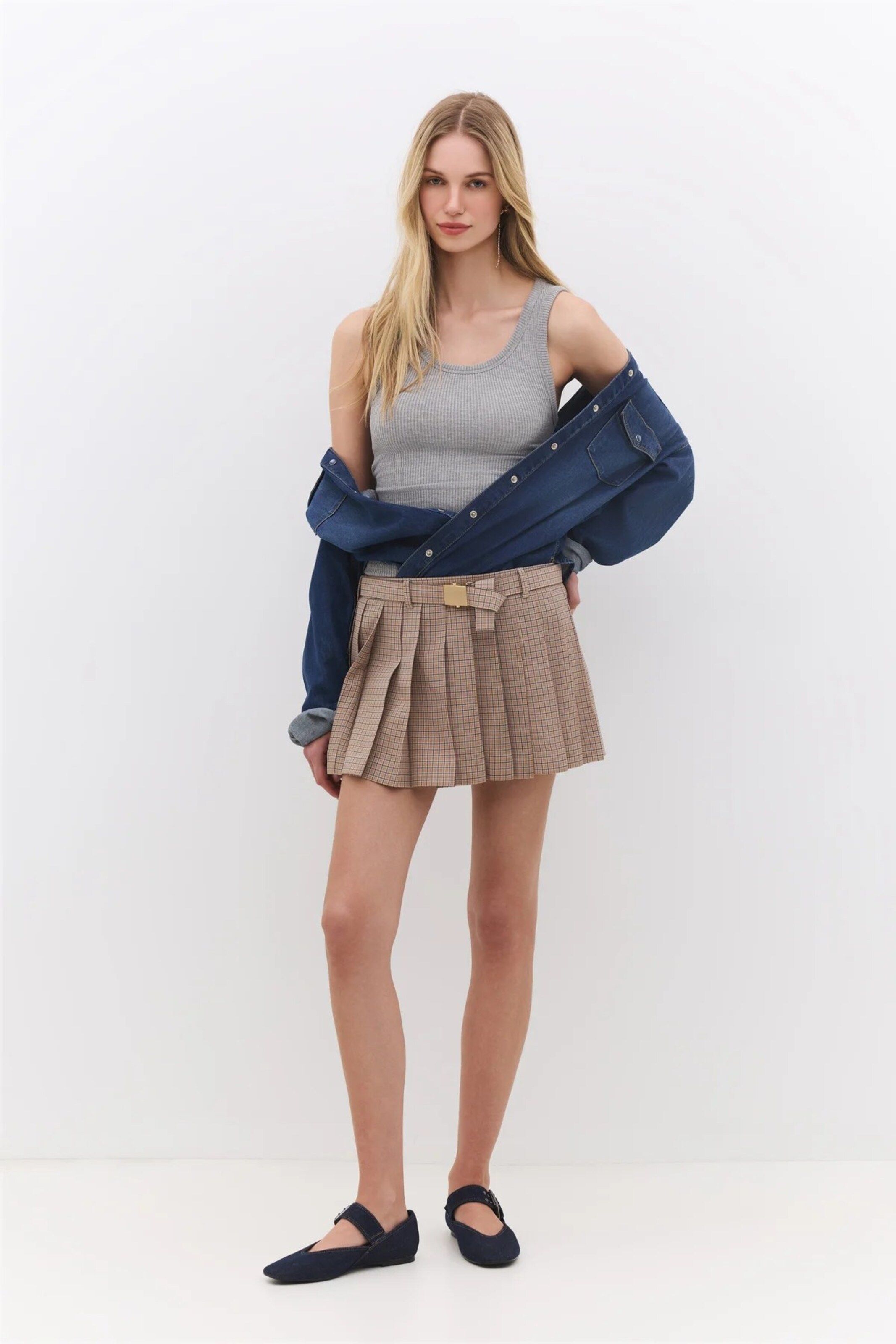 

No Matter What Топ в крапинку серого цвета