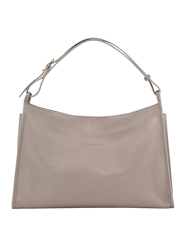 

Объемная сумка-хобо Le foulonné Longchamp, серый