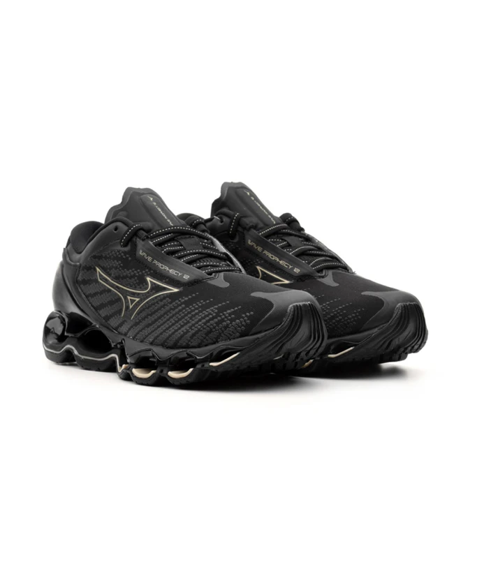 Кроссовки унисекс модель j1gc2383 prophecy 12 Mizuno, черный — фото 2