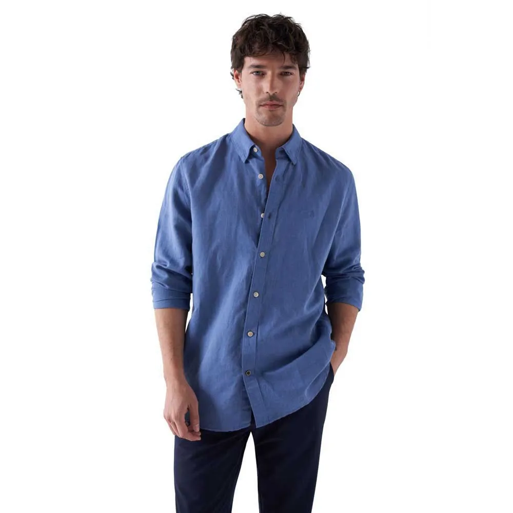 

Рубашка Salsa Jeans Cotton Linnen Regular Fit, синий