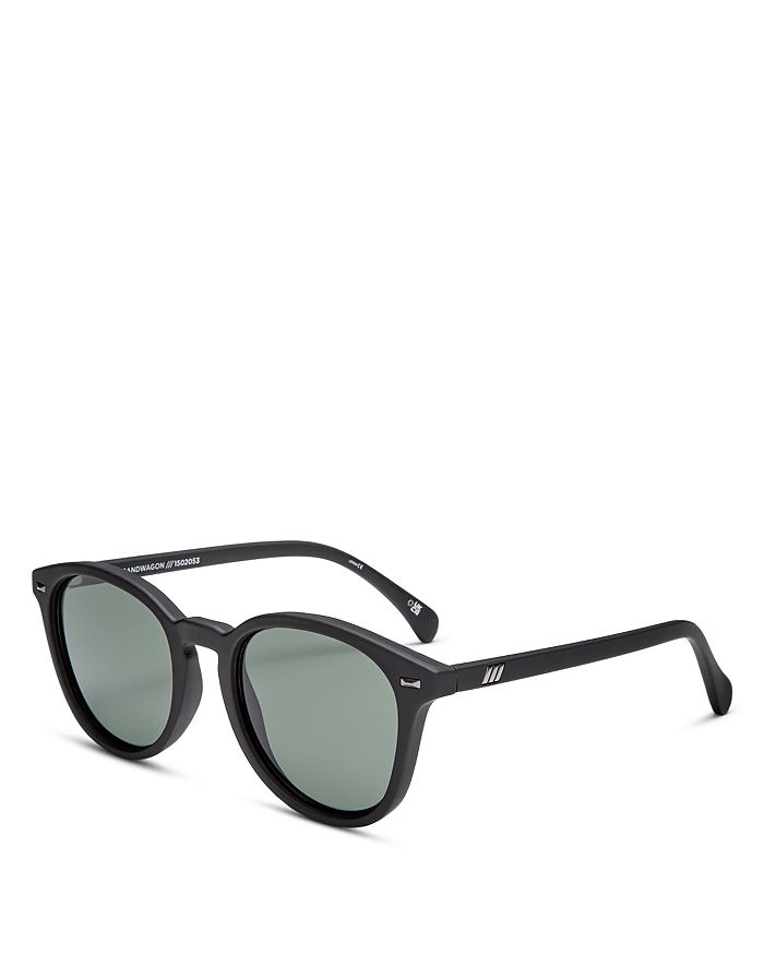 

Bandwagon Round Sunglasses, 51mm Le Specs, черный