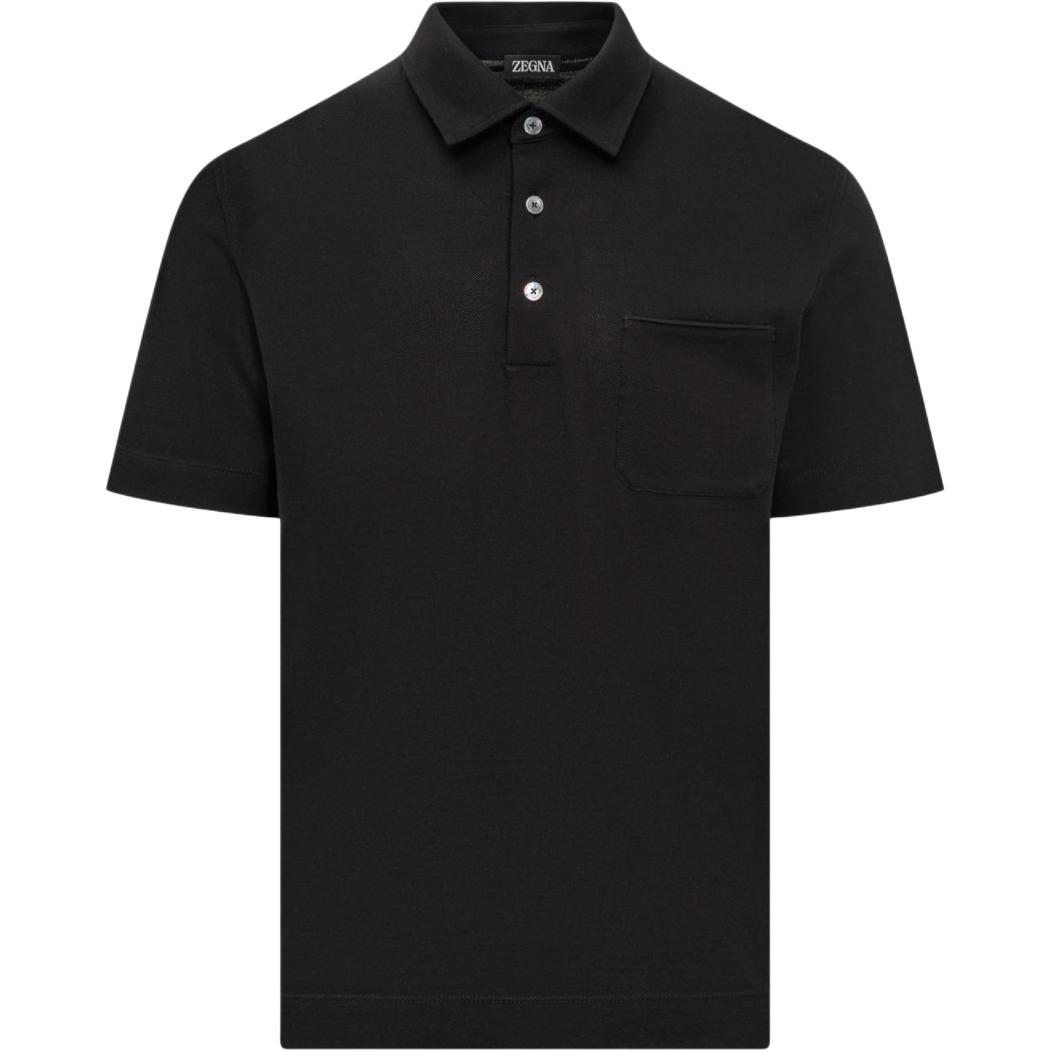 

Хлопковая поло Zegna Ermenegildo Zegna, черный