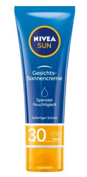 

Nivea Sun, солнцезащитный крем SPF 30, 50 мл