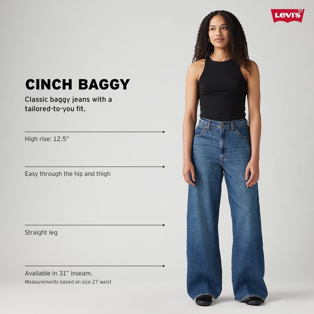 Женские брюки Levi's Cinch Baggy, Invested Indigo — фото 4