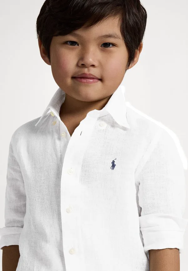 Льняная рубашка 26 лет Polo Ralph Lauren, White — фото 4