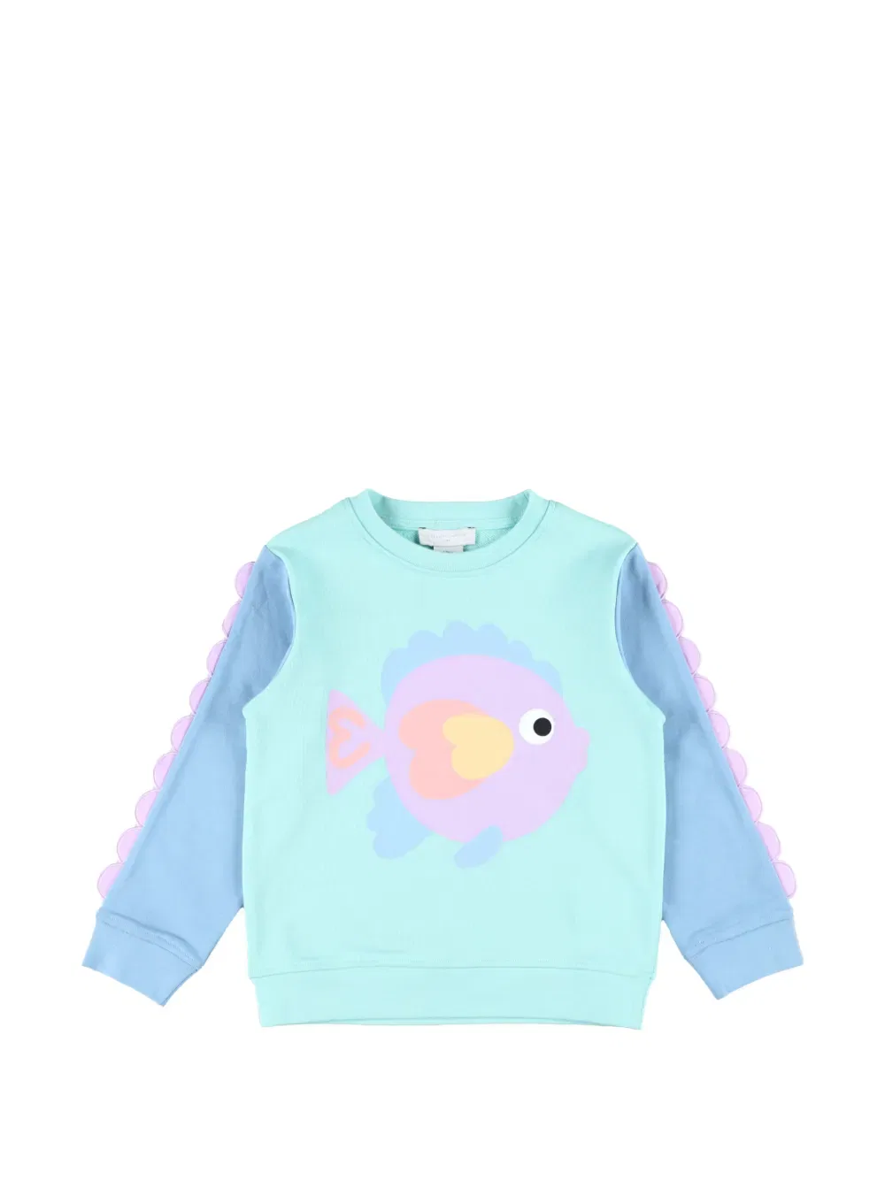 Спортивный костюм с принтом в виде рыбы Stella Mccartney Kids, синий — фото 2