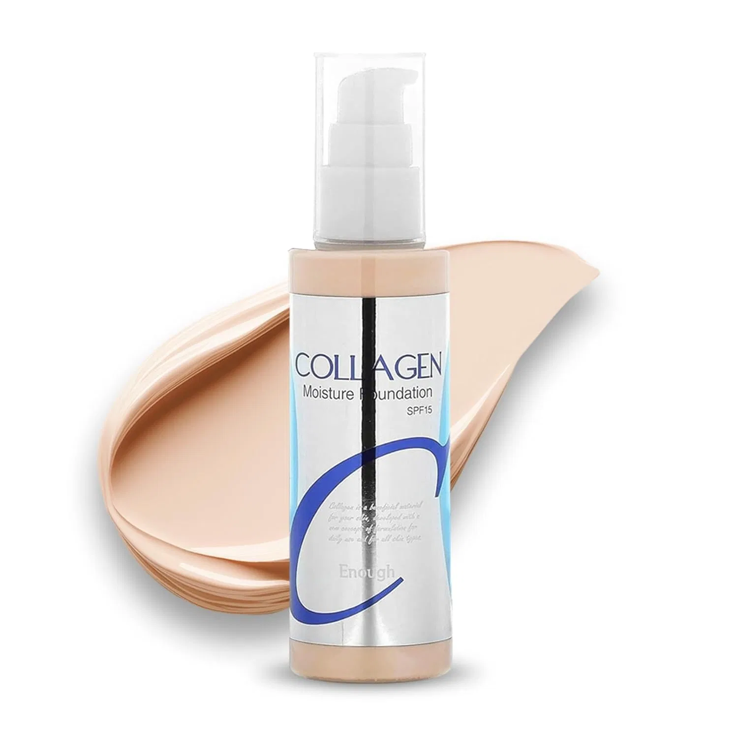 Увлажняющая тональная основа «Collagen Moisture Foundation SPF15» #13 Light Beige от Enough Enough
