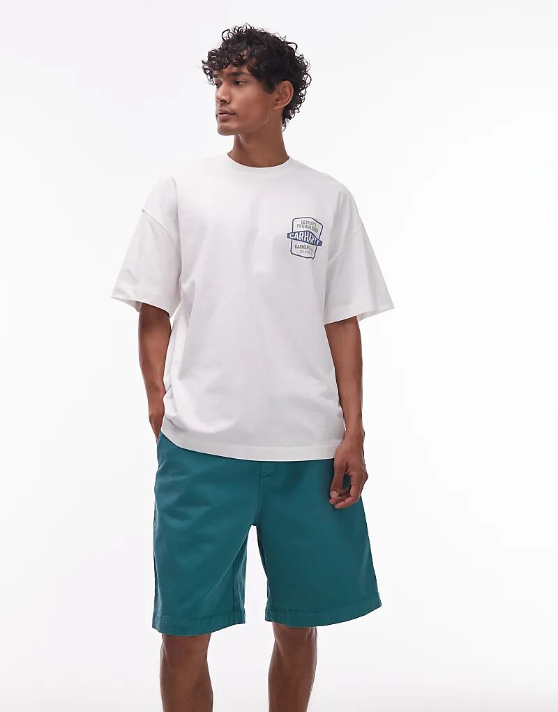 

Свободные шорты Carhartt WIP Floyde зеленого цвета
