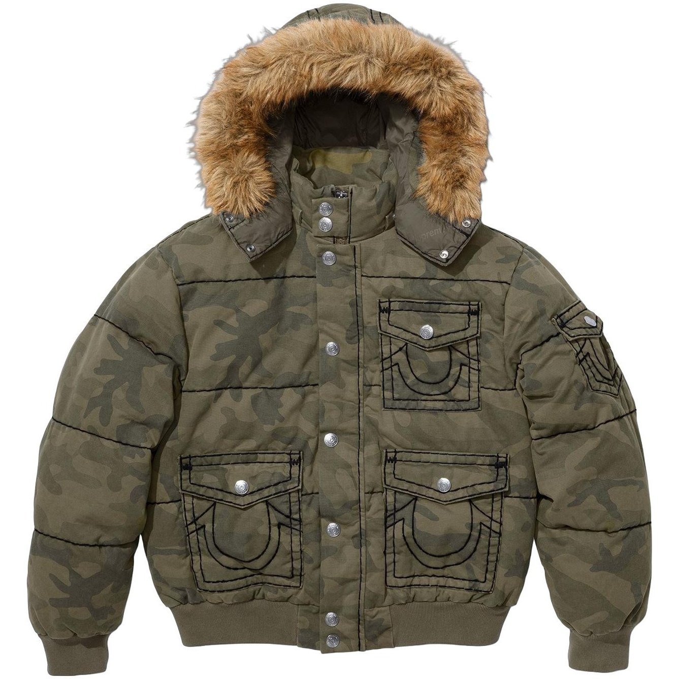Куртка-пуховик TRUE RELIGION FW25 НЕДЕЛЯ 13, унисекс Supreme, синий — фото 3