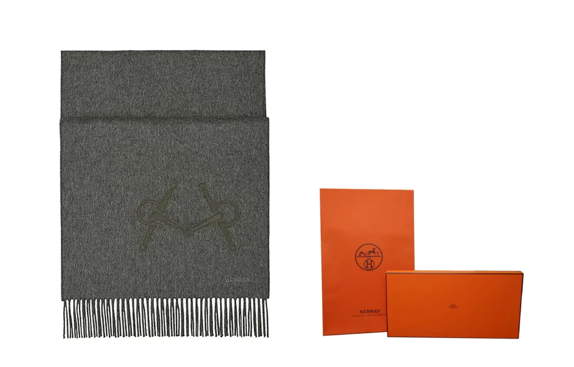 

HERMES Вязаный шарф унисекс, Shopping Bag