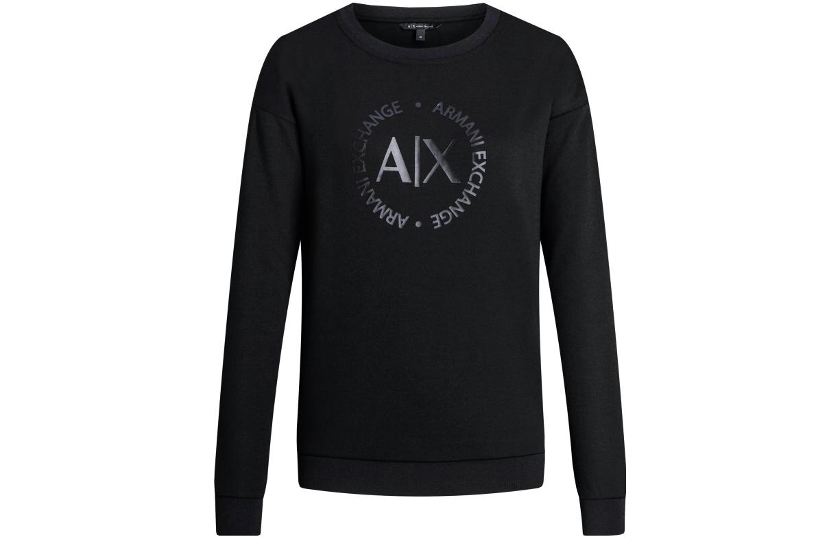 

Свитшот с логотипом ARMANI EXCHANGE, черный