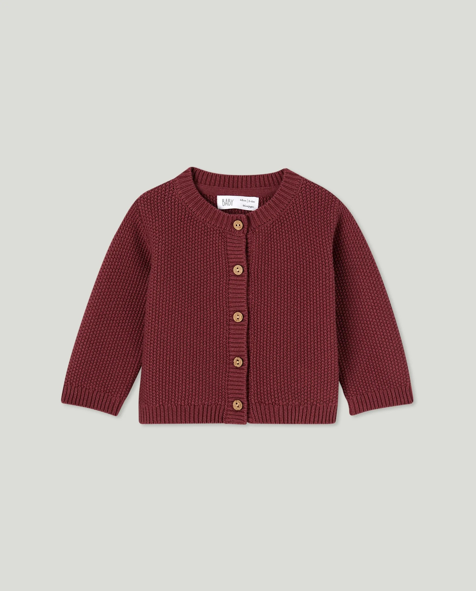 

Короткая вязаная куртка для девочки Baby El Corte Inglés, темно-розовый