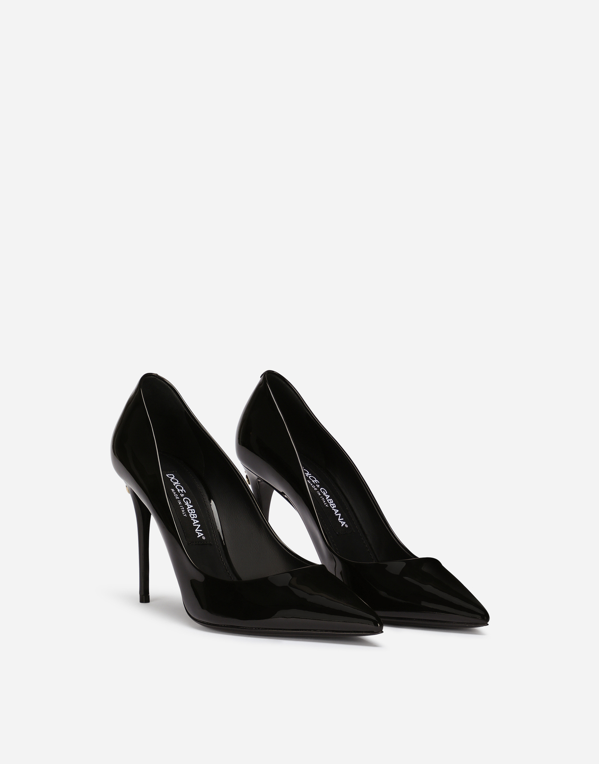 Туфли-лодочки cardinale из лакированной кожи Dolce & Gabbana, черный — фото 2
