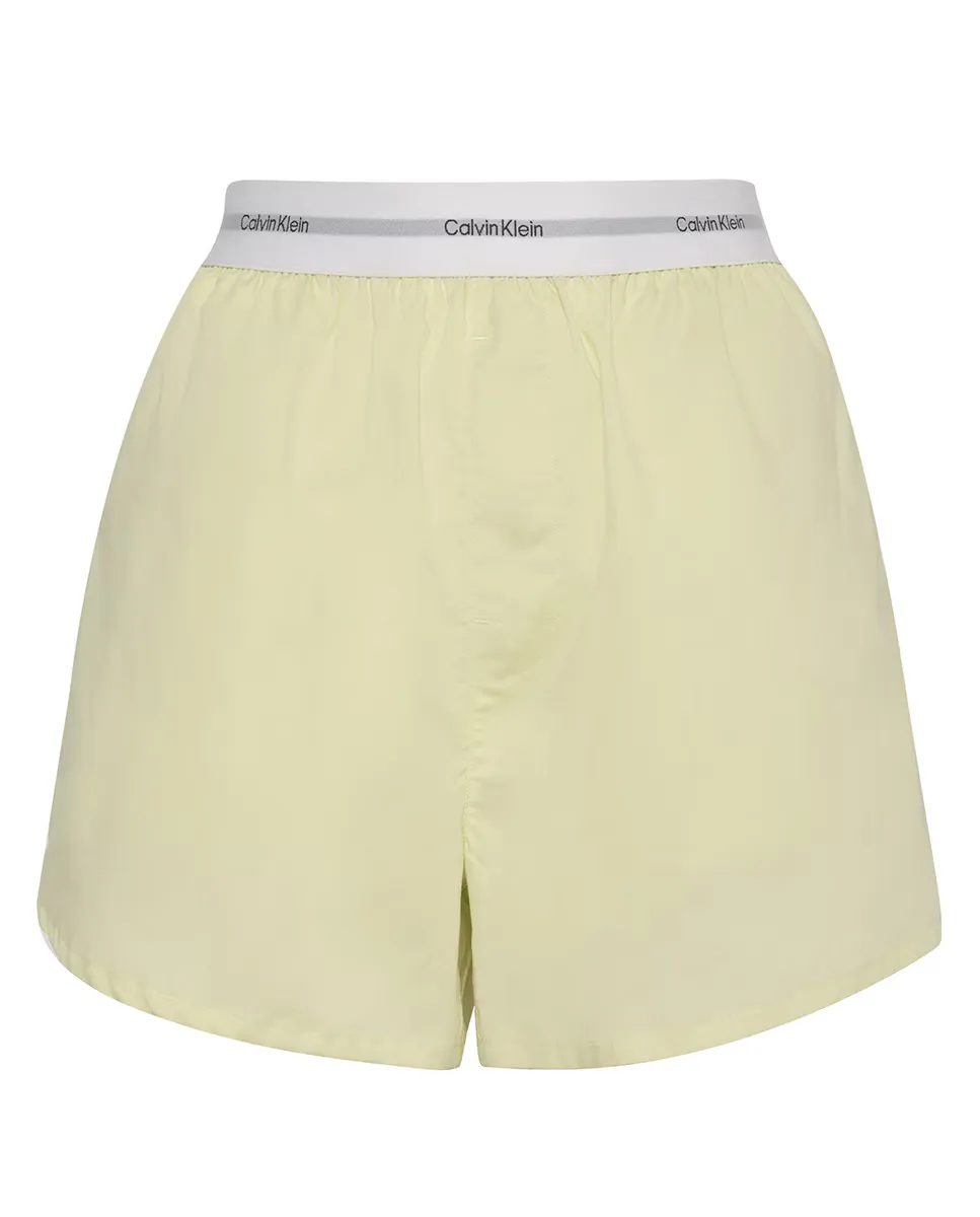 

Шорты для сна из хлопкового поплина Calvin Klein, желтый