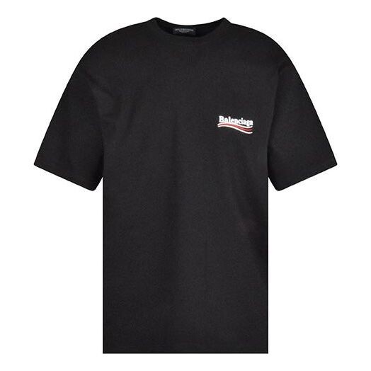 

Футболка political campaign t-shirt large fit 'black' Balenciaga, черный