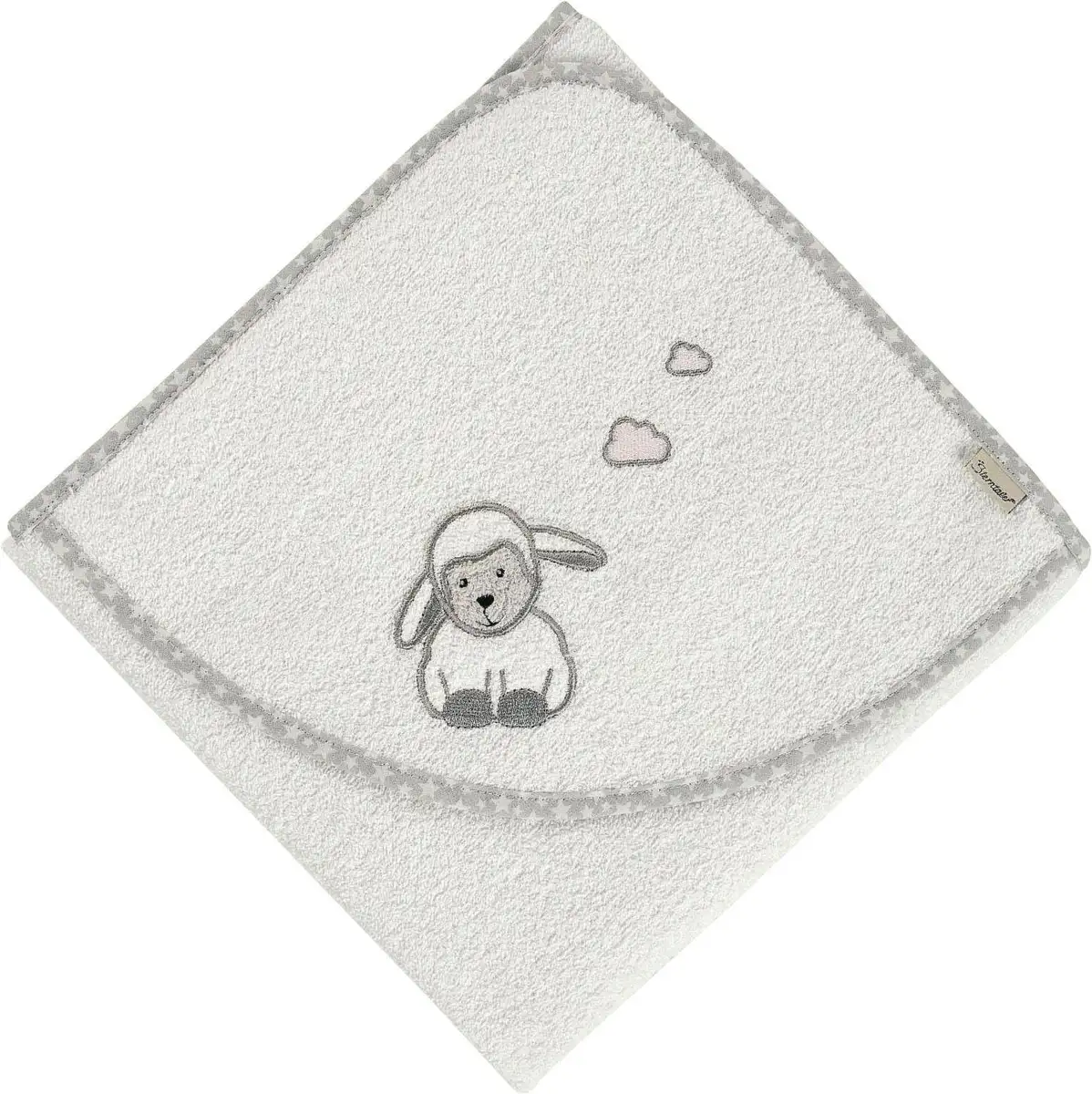 

Полотенце Sterntaler "Стэнли", (1 шт.), с овцами и облаками 80х80 см (1 шт.), цвет ecru