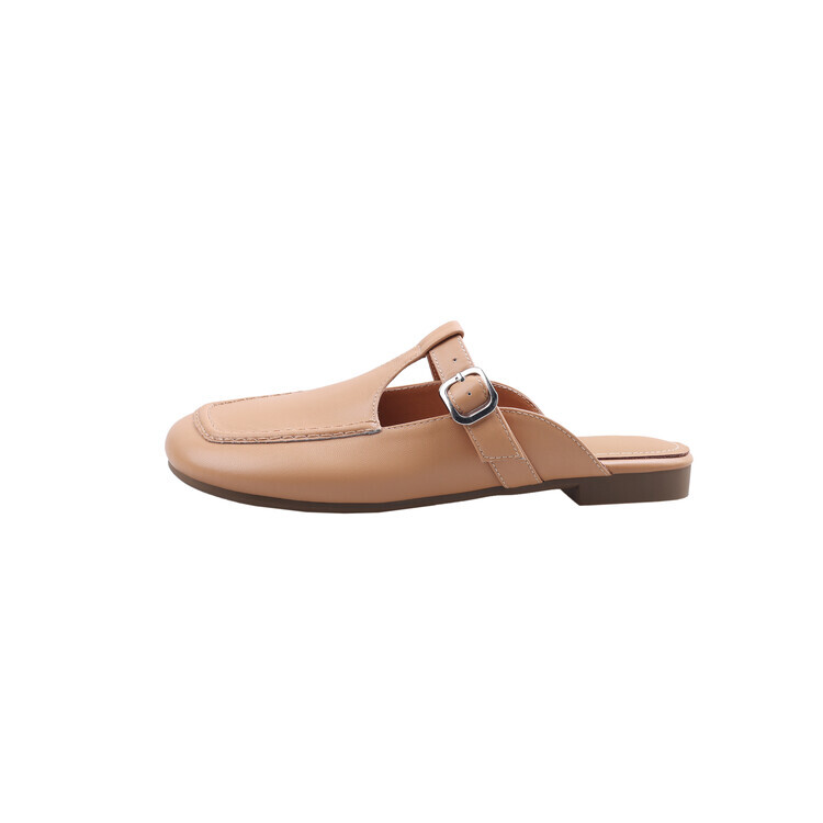 Мюли женские с закрытым носком женские Yeezyy Reezy, цвет Apricot — фото 3