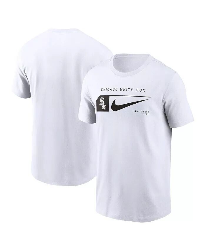 

Мужская белая футболка Chicago White Sox Team Swoosh Lockup Nike