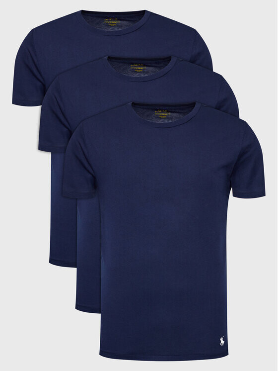 

Комплект из 3 футболок стандартного кроя Polo Ralph Lauren, синий