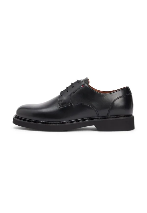 Сверхлегкие кожаные туфли-дерби на шнуровке Tommy Hilfiger, Black