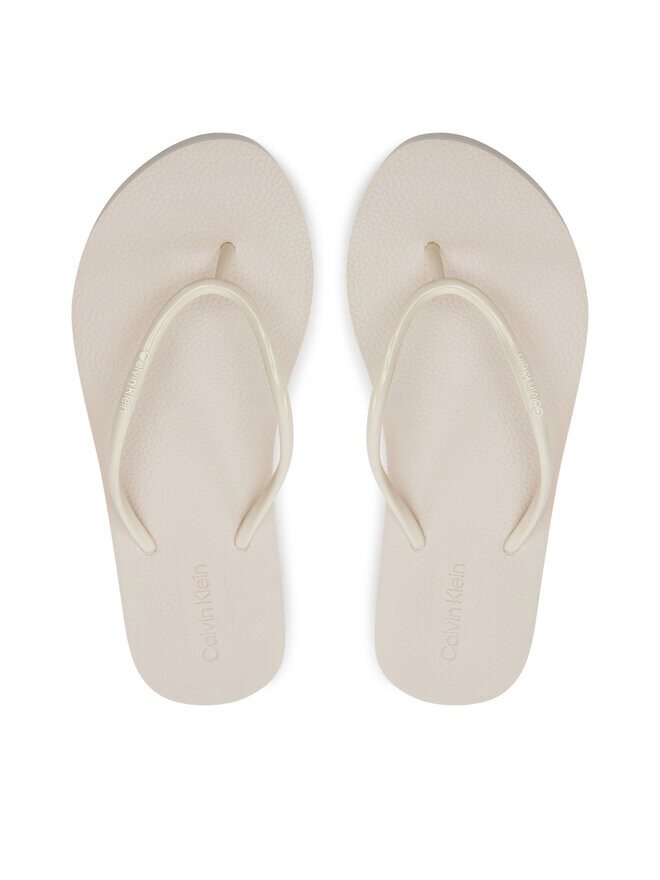 

Шлепанцы Calvin Klein Chancletas Flatform Ff Deboss Logo Tpu, бежевый