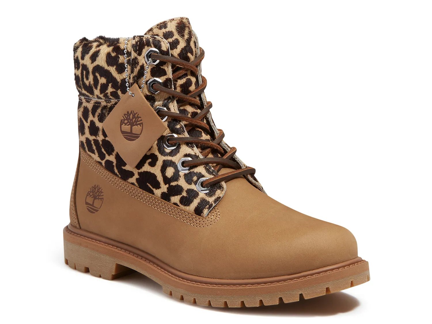 Ботинки Timberland Premium 6-Inch Waterproof Bootie - Women's, Light Brown/Beige Leopard Print