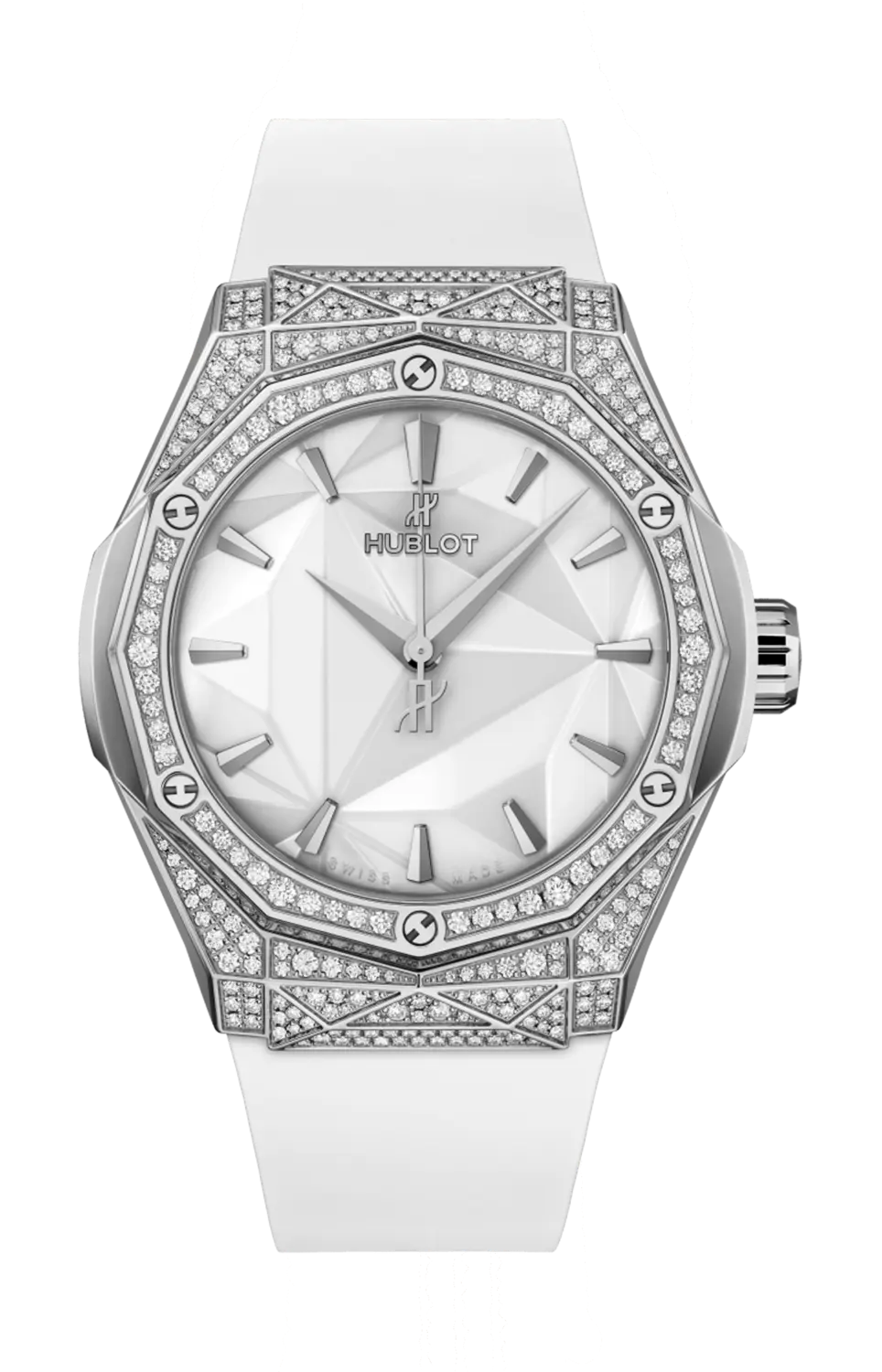 

Часы classic fusion orlinski titanium white pavé Hublot