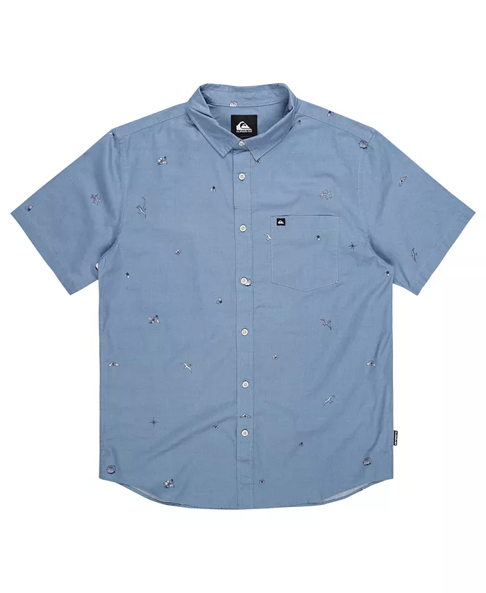 

Мужская рубашка с коротким рукавом Apero Tropic Mini Classics Quiksilver, синий