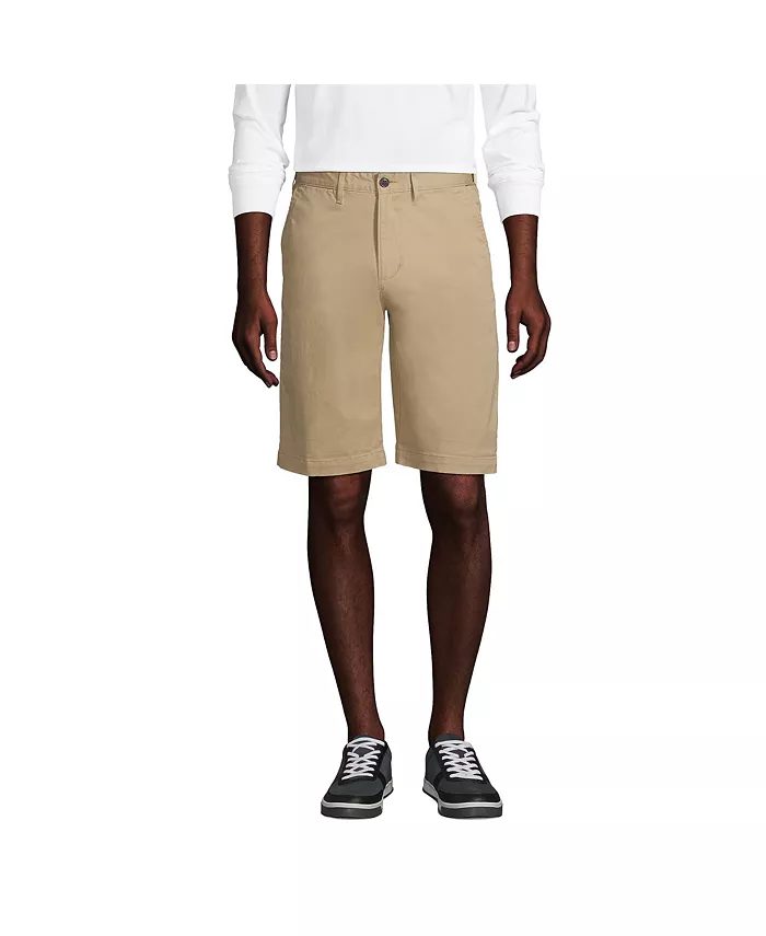 

Шорты Comfort First Knockabout Chino с комфортной талией 11 дюймов Big & Tall Lands' End, коричневый/бежевый