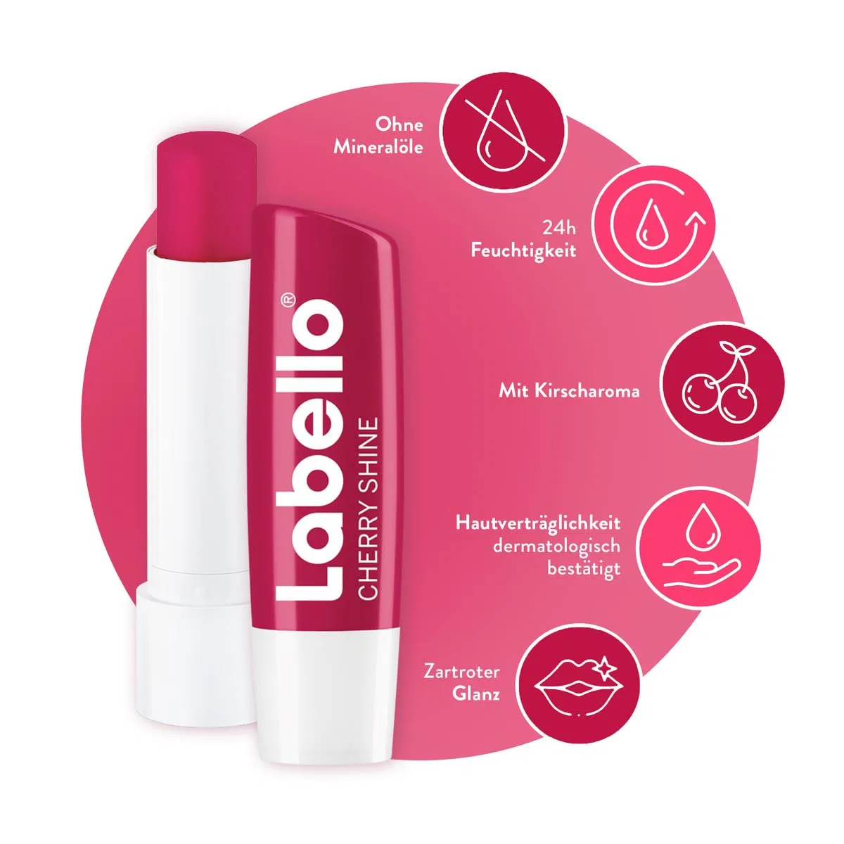 Бальзам для губ с вишневым блеском «Cherry Shine» от Labello Labello — фото 2