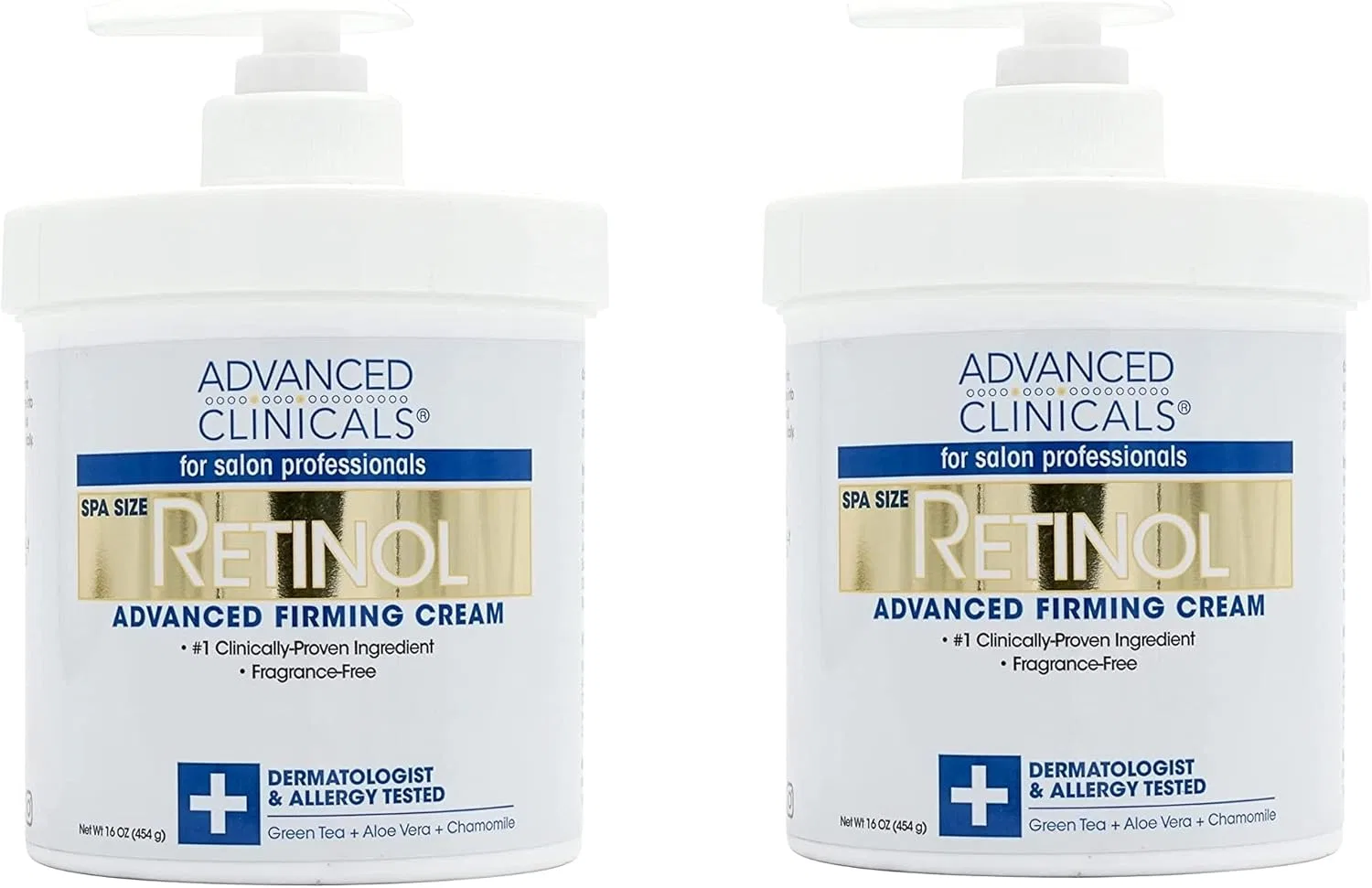 Дневной крем с ретинолом Advanced Clinicals, набор 2 шт, 454 г