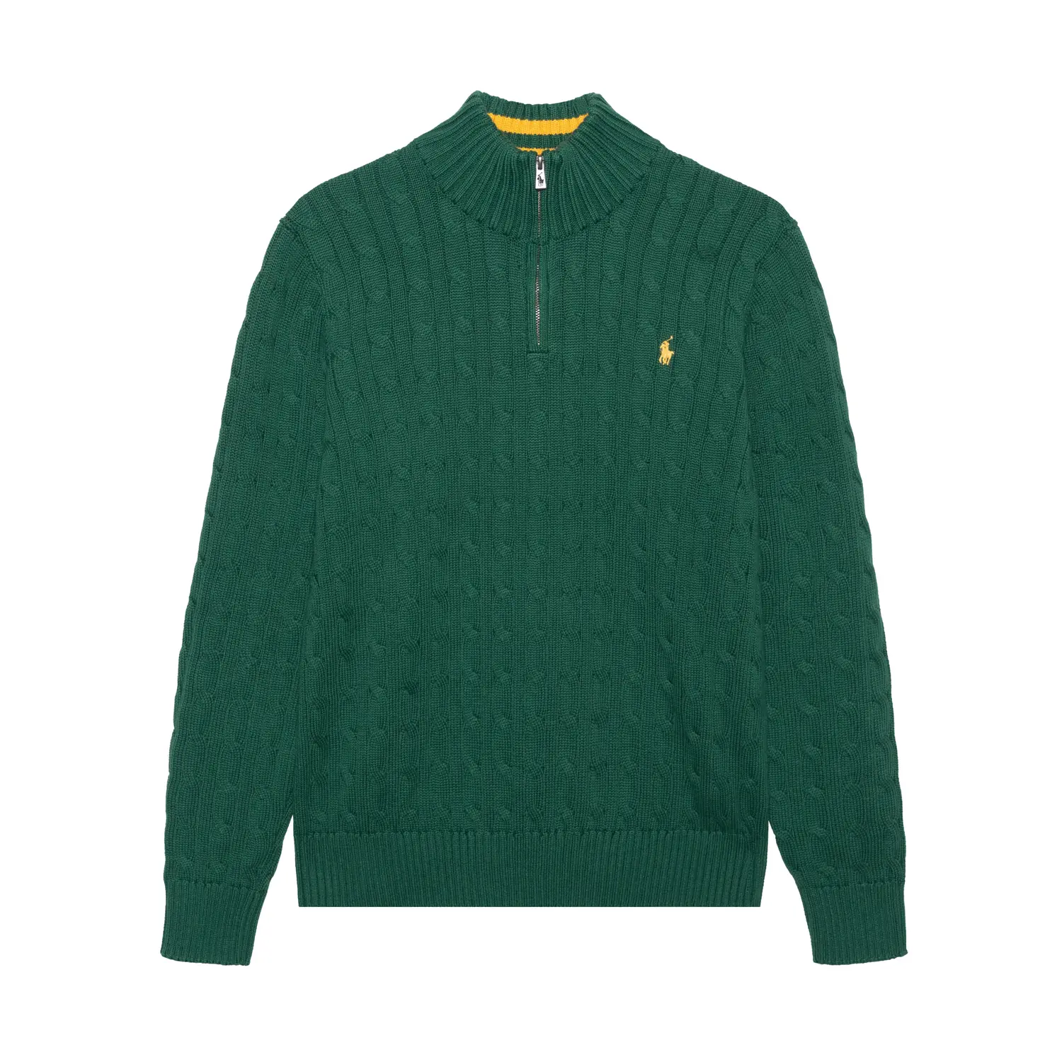 Polo Ralph Lauren Фирменная водолазка с вышитым логотипом, однотонная, с длинными рукавами, зеленая, детская