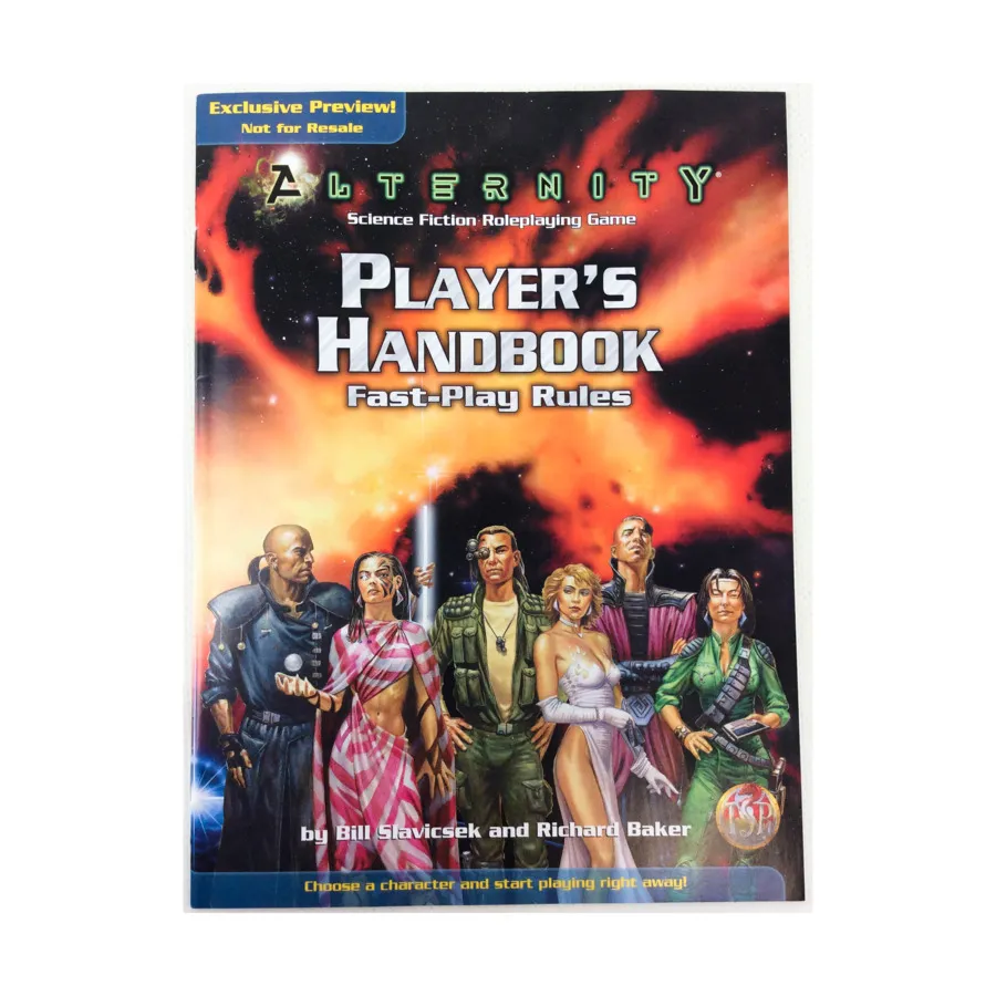 

Alternity Fast-Play Rules - Gamemaster's Guide/Player's Handbook (1998 Edition), Alternity (TSR), мягкая обложка