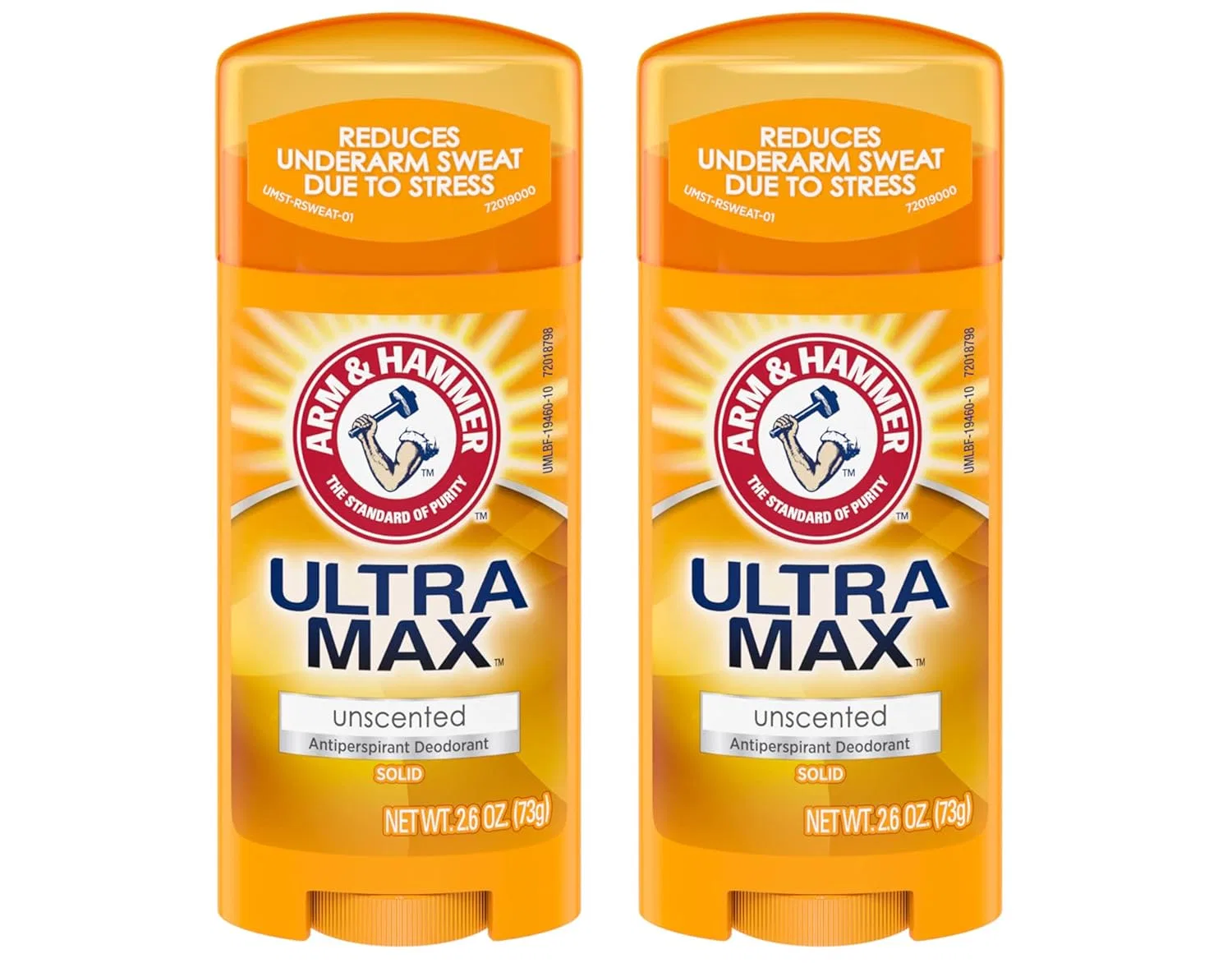 Твердый дезодорант-антиперспирант ULTRAMAX без запаха от ARM & HAMMER, 2 x 73.7 г Arm & Hammer