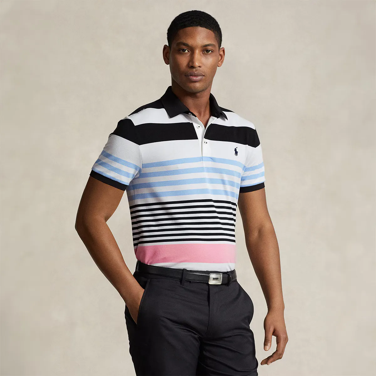 

Мужская облегающая техническая поло Polo Golf Ralph Lauren, мультиколор