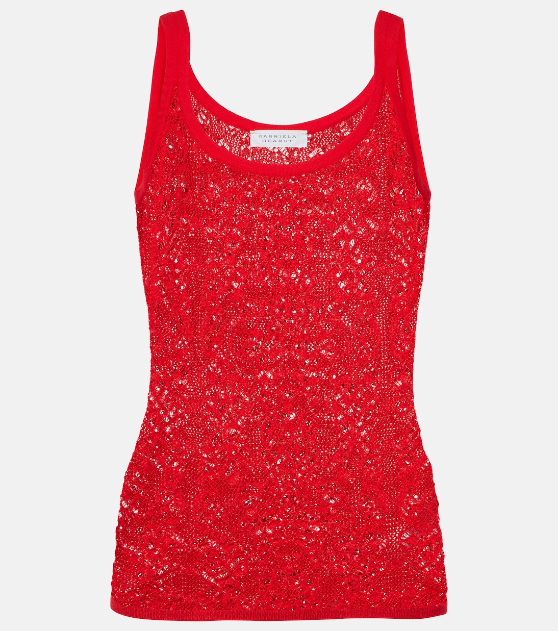 

Топ из смеси шерсти и шелка Pontus Gabriela Hearst, Scarlet Red