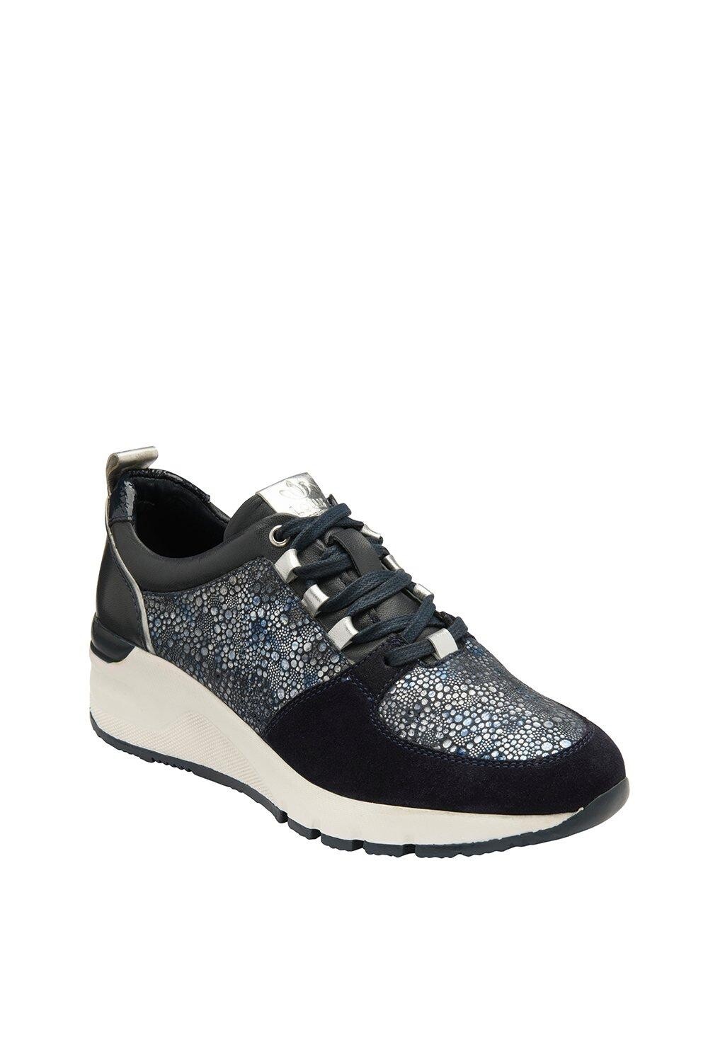 

Кроссовки 'Shelly' Leather Wedge Trainers Lotus, темно-синий