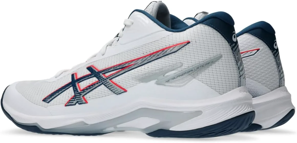 Мужские кроссовки ASICS Netburner Ballistic FF MT 4, белый/синий — фото 3