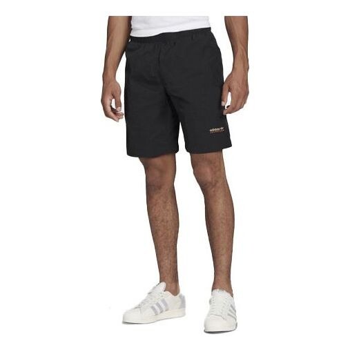 

Шорты originals solid color cotton sports breathable shorts black Adidas, мультиколор