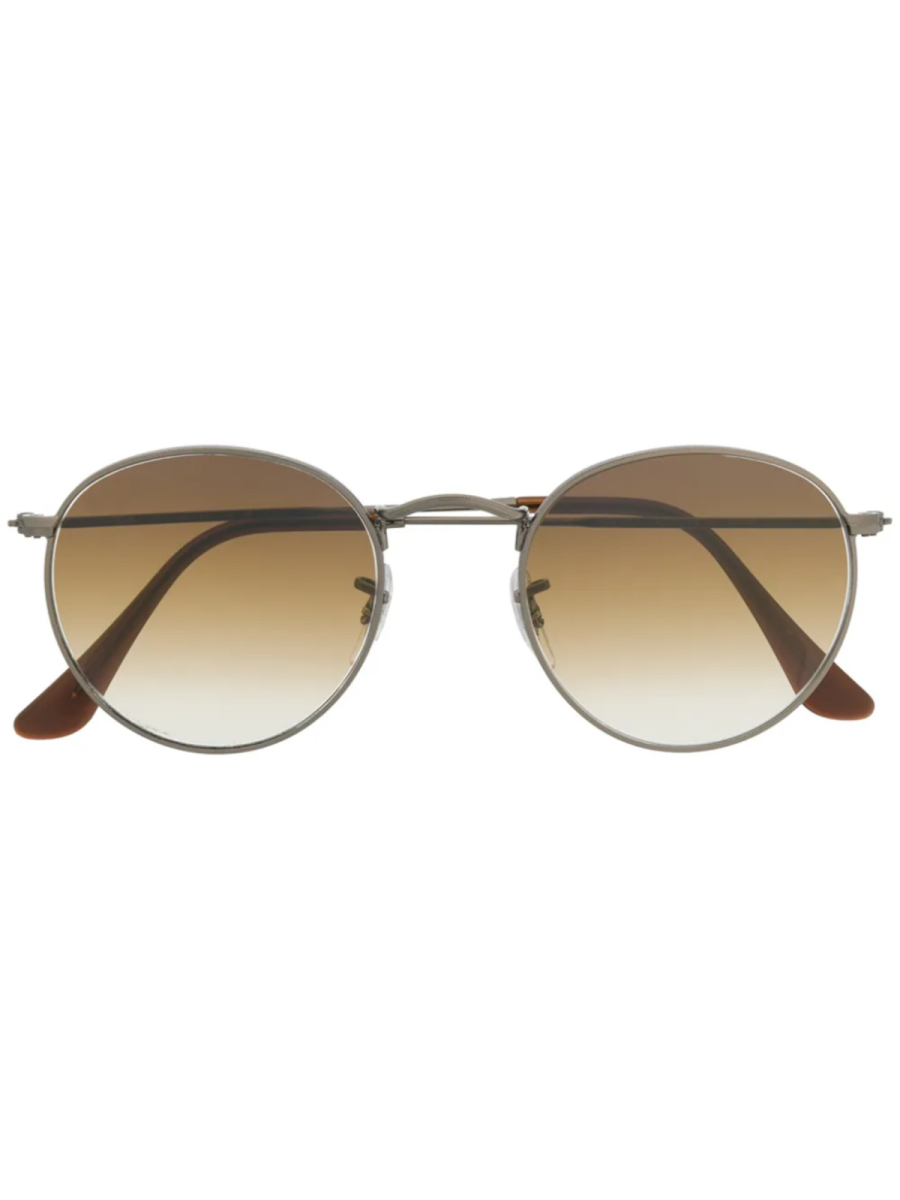 

Ray-Ban солнцезащитные очки в круглой оправе, коричневый